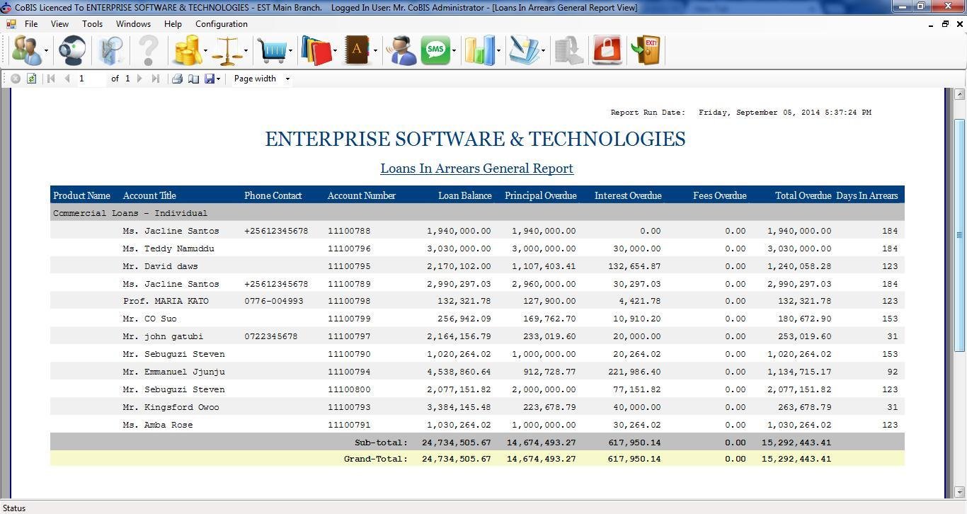 Download web tool or web app CoBIS Banking / Microfinance Software  