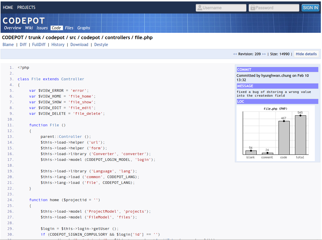 Download web tool or web app Codepot