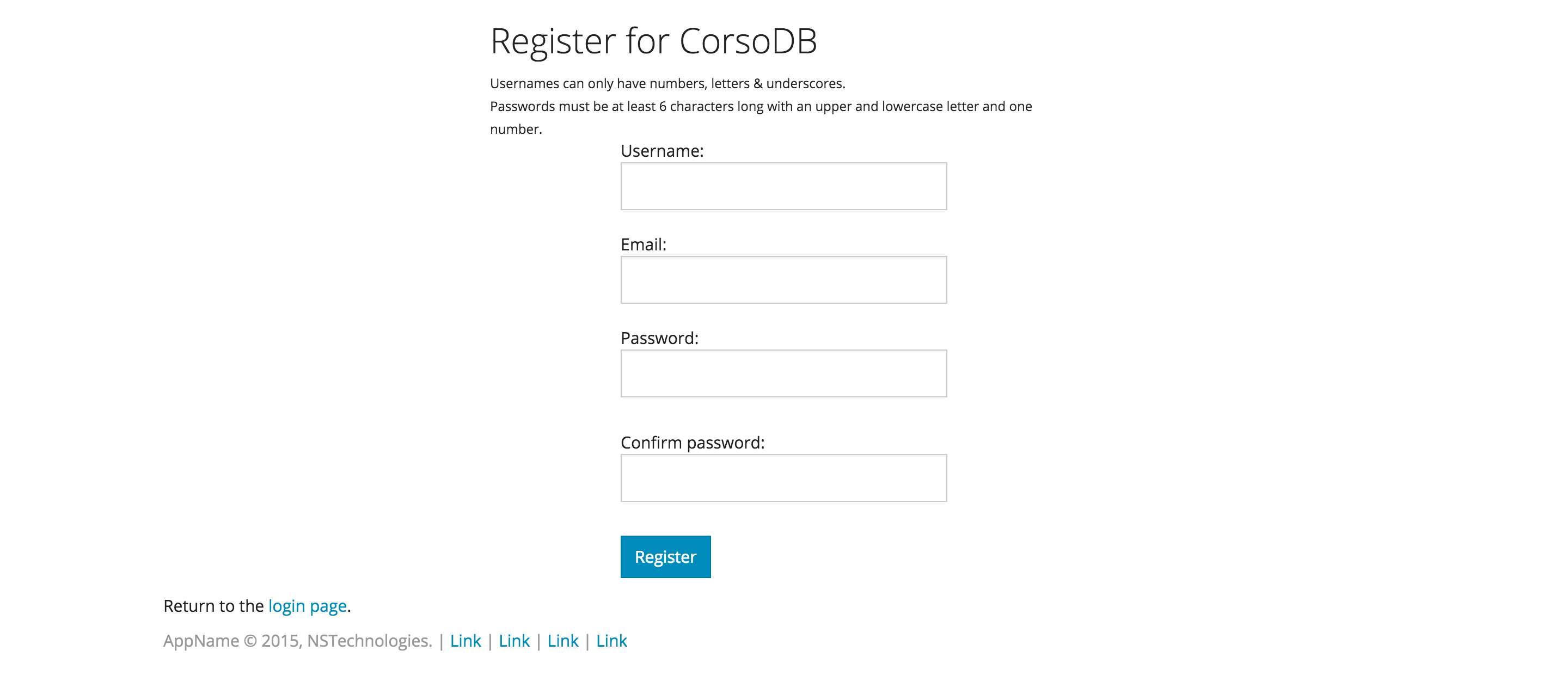 Download web tool or web app CorsoDB Web Application Framework