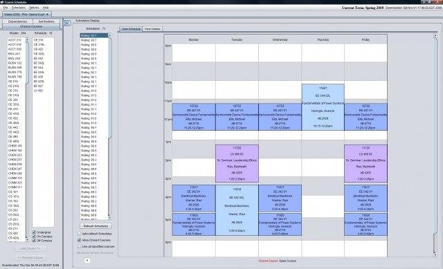 Download web tool or web app Course Scheduler