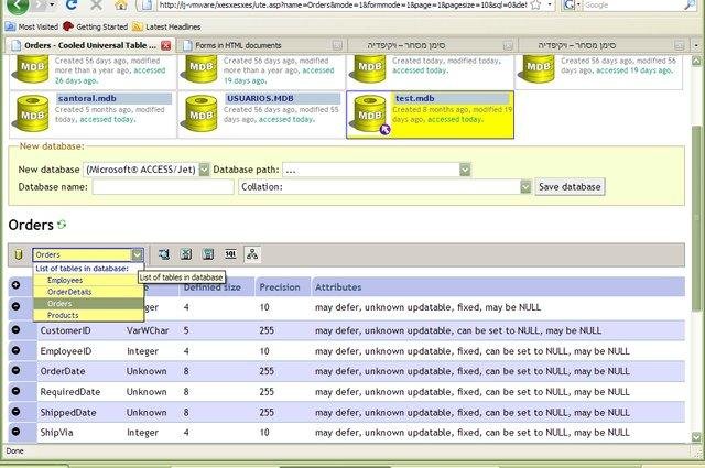 Download web tool or web app CUTE, Cooled Universal ASP Table Editor