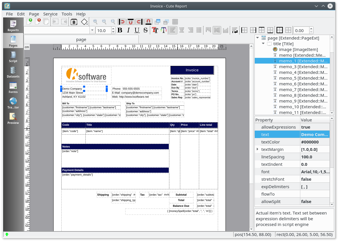 Download web tool or web app CuteReport