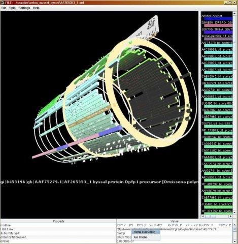 Download web tool or web app Cylindrical BLAST Viewer