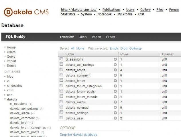 Download web tool or web app Dakota CMS