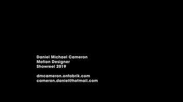 Free download Daniel Cameron Showreel 2019 video and edit with RedcoolMedia movie maker MovieStudio video editor online and AudioStudio audio editor onlin