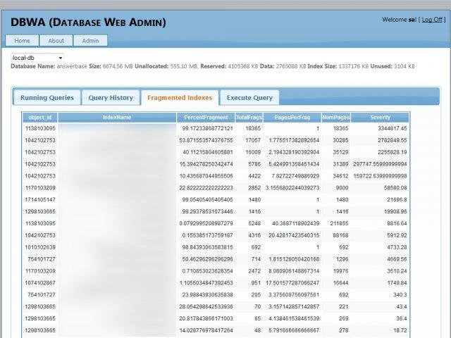 Download web tool or web app Database Web Admin