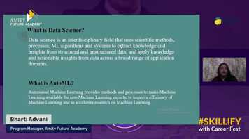 Free download Data Science vs AutoML by Ms Bharti Advani, Amity Future Academy video and edit with RedcoolMedia movie maker MovieStudio video editor online and AudioStudio audio editor onlin