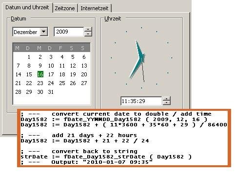 Download web tool or web app Date / Time Library for Dates since 1582