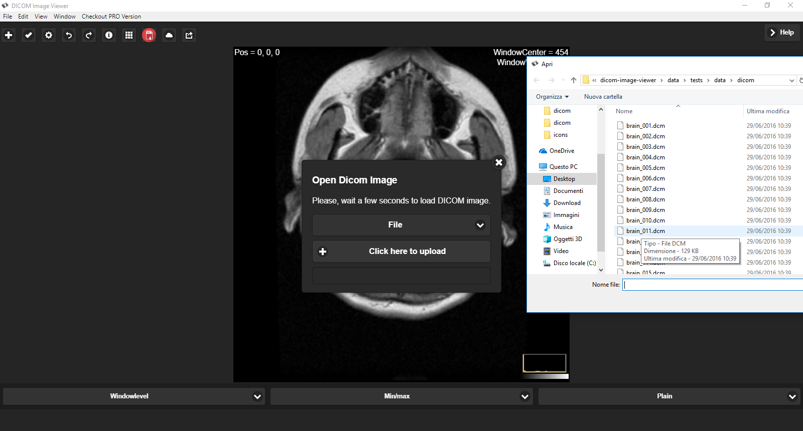 Download web tool or web app DICOM Image Reader