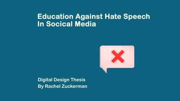 Free download Digital Design Thesis: Education Against Hate Speech video and edit with RedcoolMedia movie maker MovieStudio video editor online and AudioStudio audio editor onlin