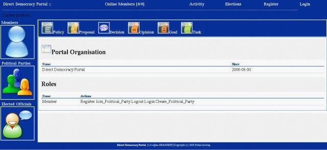 Download web tool or web app Direct Democracy Portal