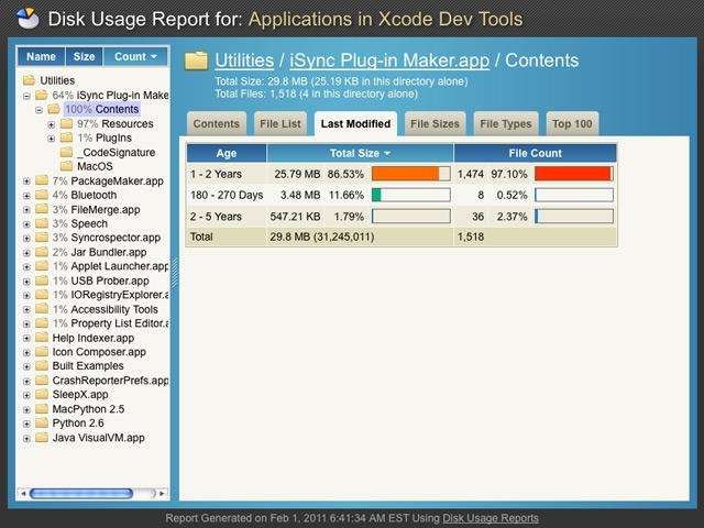 Download web tool or web app Disk Usage Reports