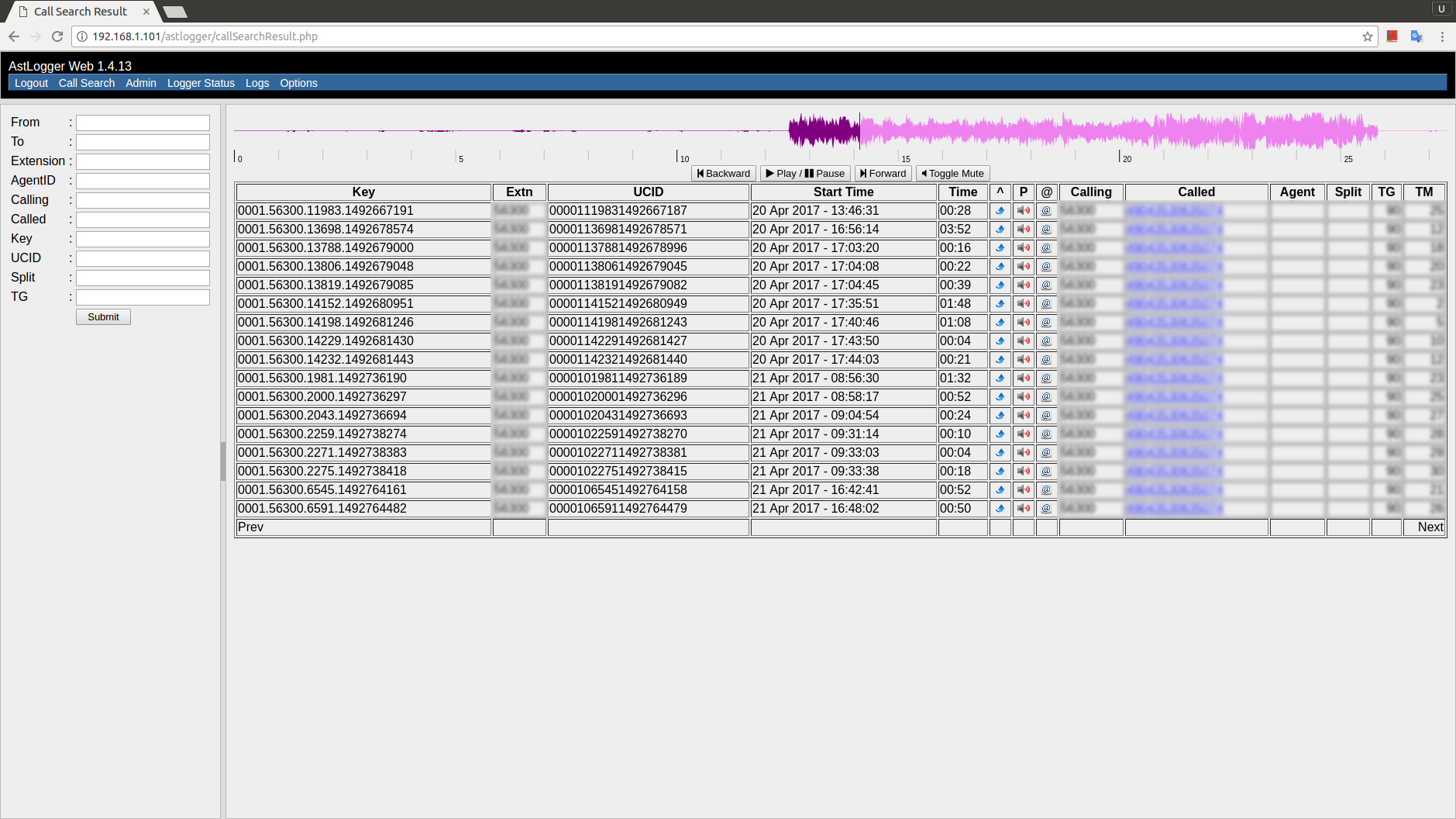 Download web tool or web app DMCC Logger for Avaya