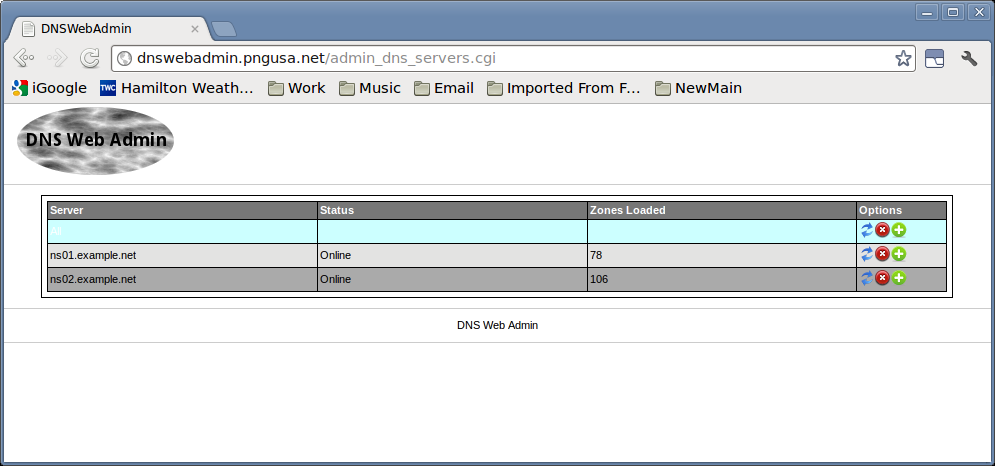 Download web tool or web app DNSWebAdmin