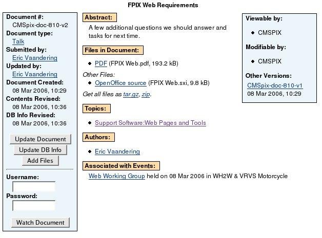 Download web tool or web app DocDB