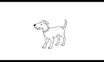 Free download Dog Wagging Tail Drawing 2D Animation video and edit with RedcoolMedia movie maker MovieStudio video editor online and AudioStudio audio editor onlin