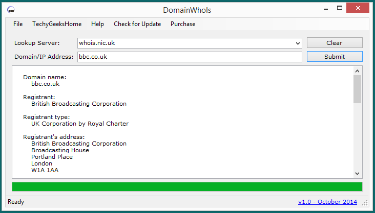 Download web tool or web app DomainWhoIs