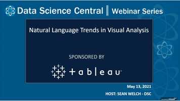 Free download DSC Webinar Series: Natural Language Trends in Visual Analysis video and edit with RedcoolMedia movie maker MovieStudio video editor online and AudioStudio audio editor onlin