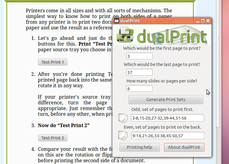 Download web tool or web app dualPrint