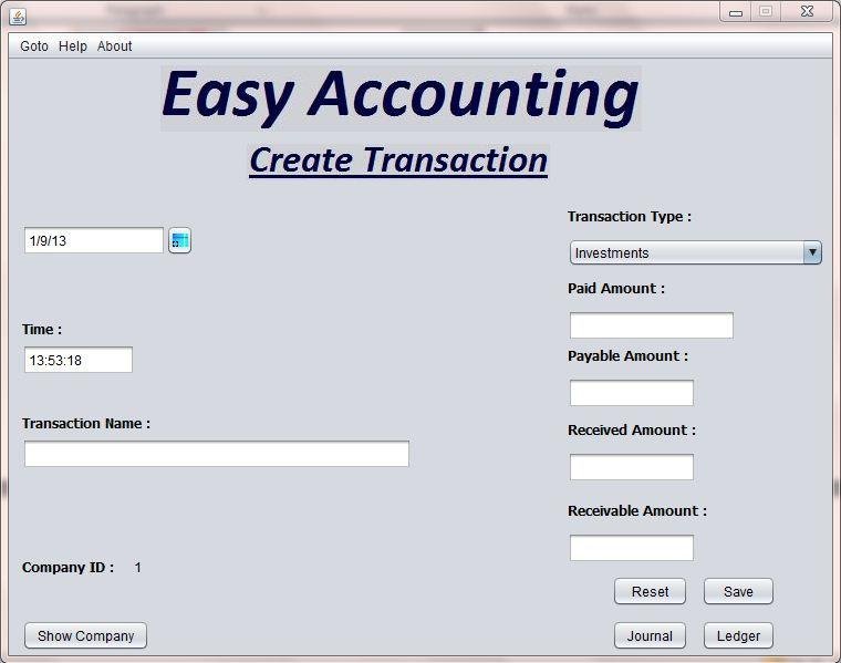 Download web tool or web app Easy Accounting