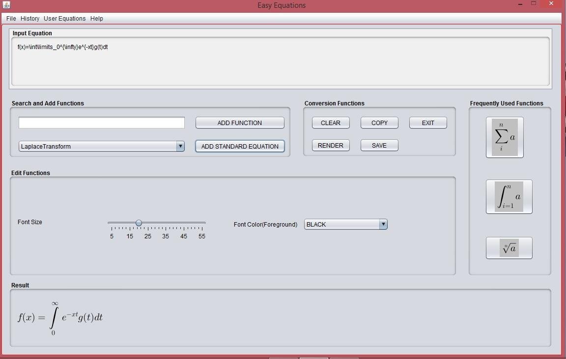 Download web tool or web app Easy Equations