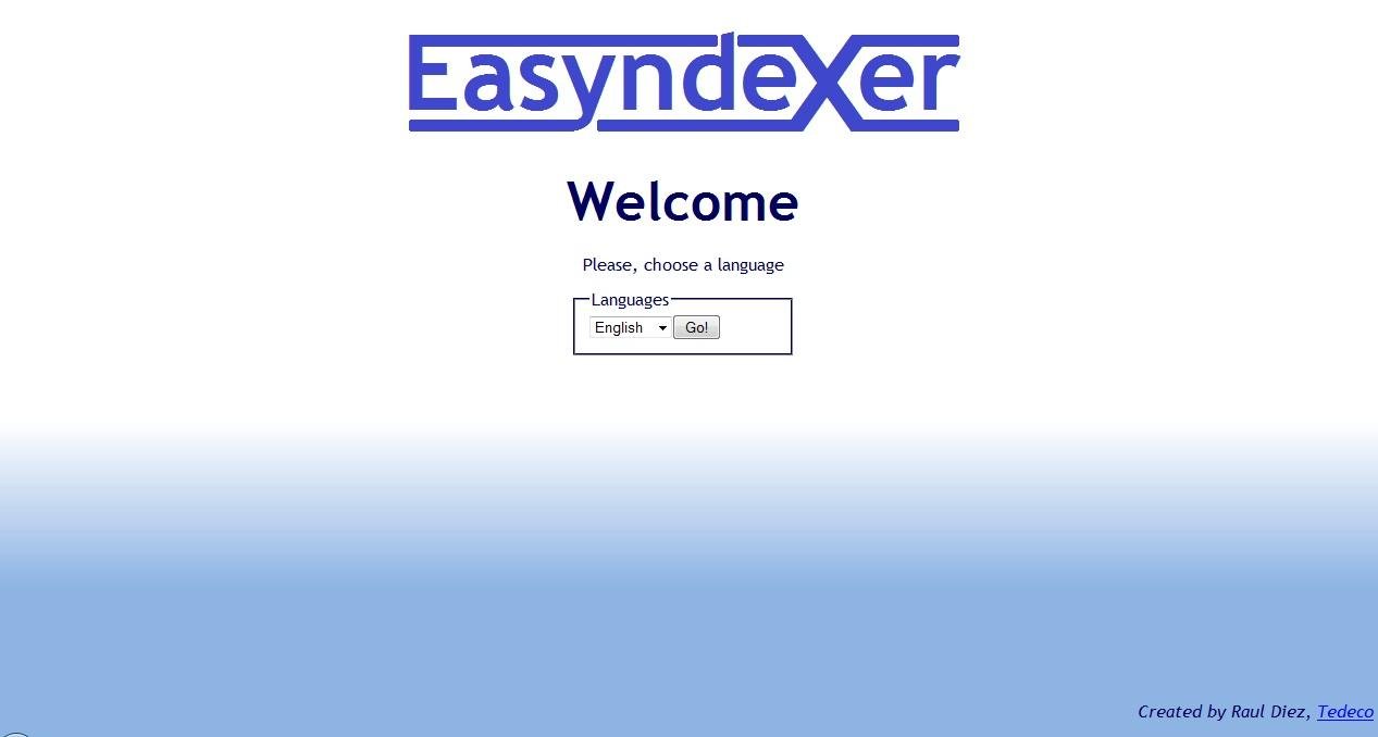 Download web tool or web app Easyndexer