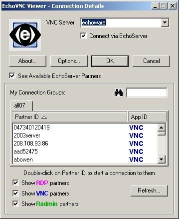 Download web tool or web app EchoVNC