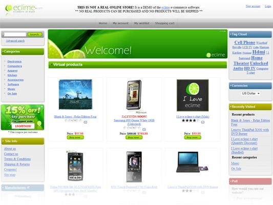 Download web tool or web app eclime E-Commerce Jet Engine