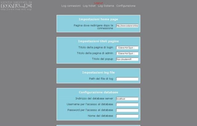 Download web tool or web app Edera HotSpot Kiosk server