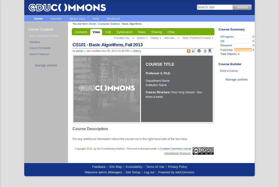 Download web tool or web app eduCommons