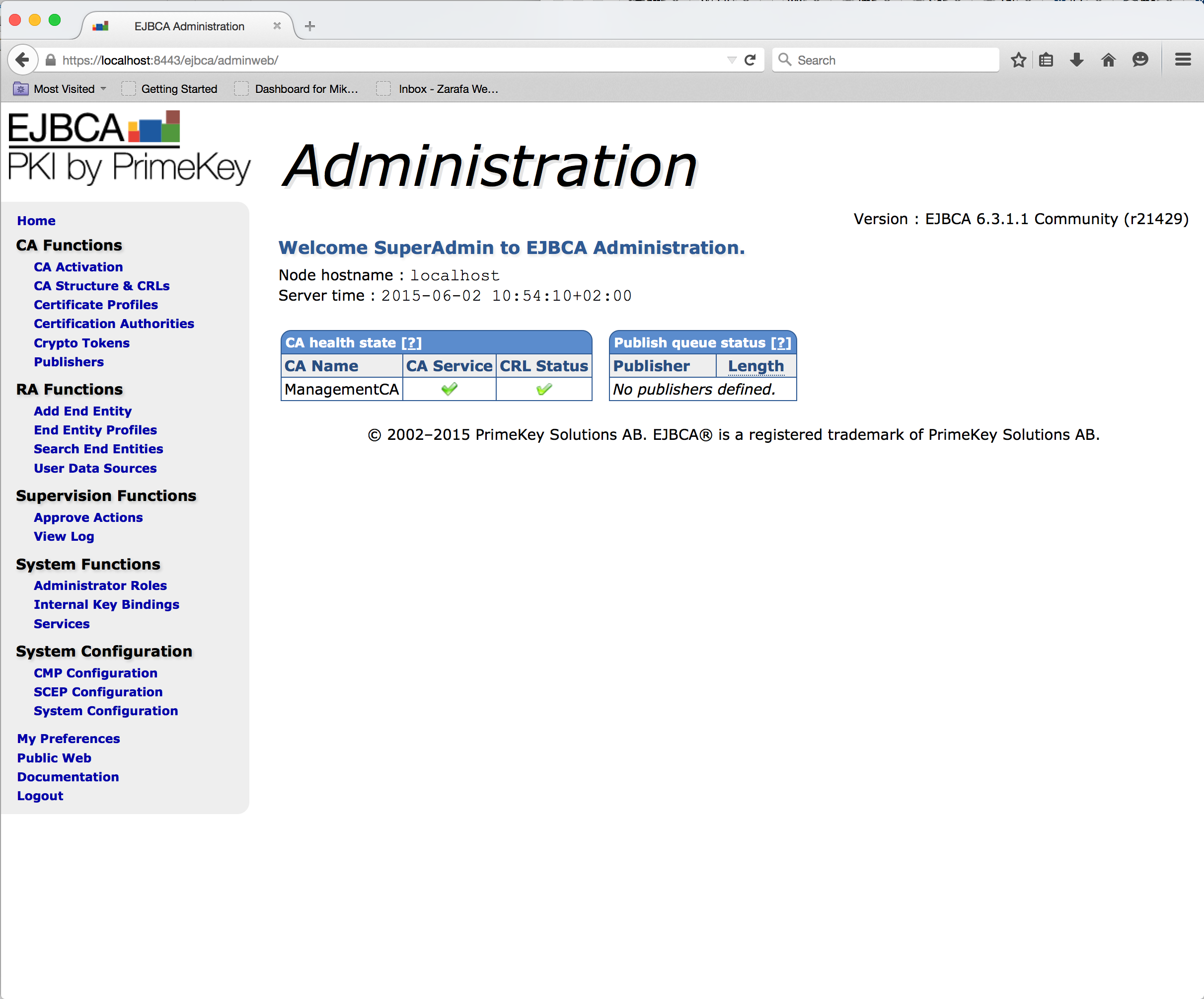 Download web tool or web app EJBCA, JEE PKI Certificate Authority