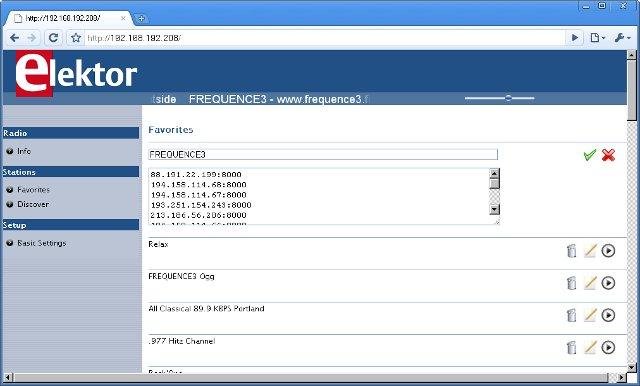 Download web tool or web app Embedded Web Radio