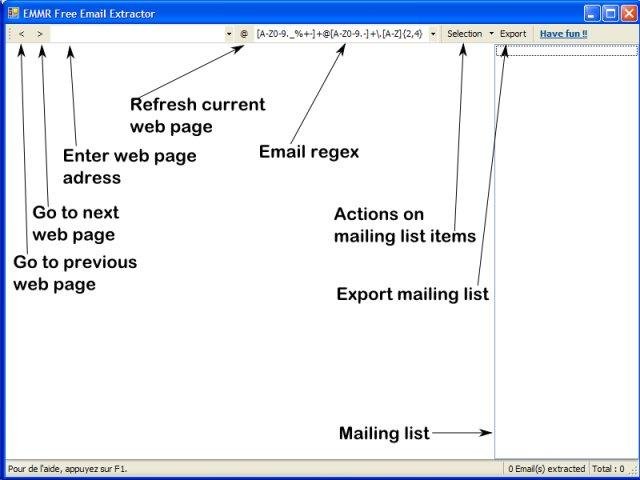 Download web tool or web app EMMR Free Email Extractor