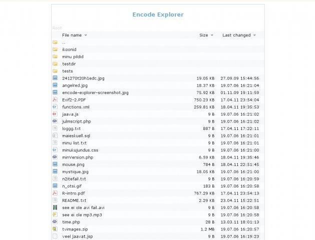 Download web tool or web app Encode Explorer