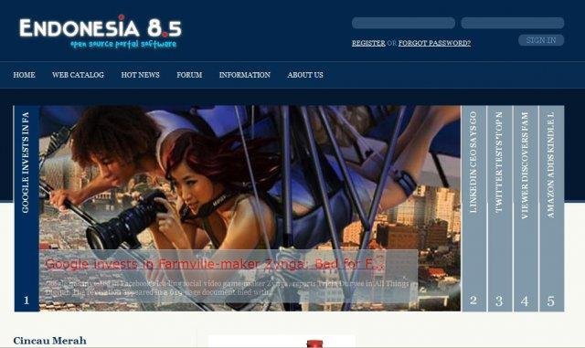 Download web tool or web app eNdonesia Portal