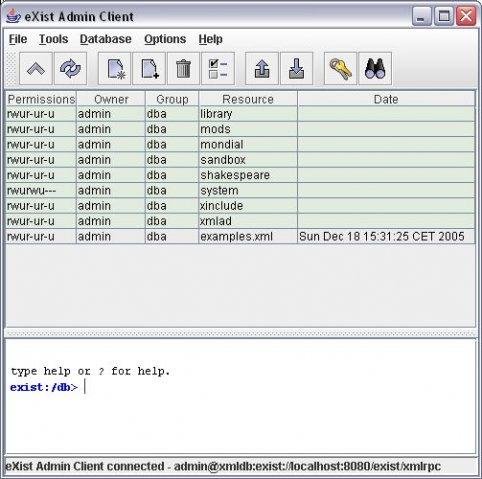 Download web tool or web app eXist-db