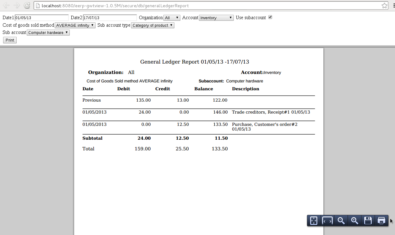 Download web tool or web app Experimental ERP