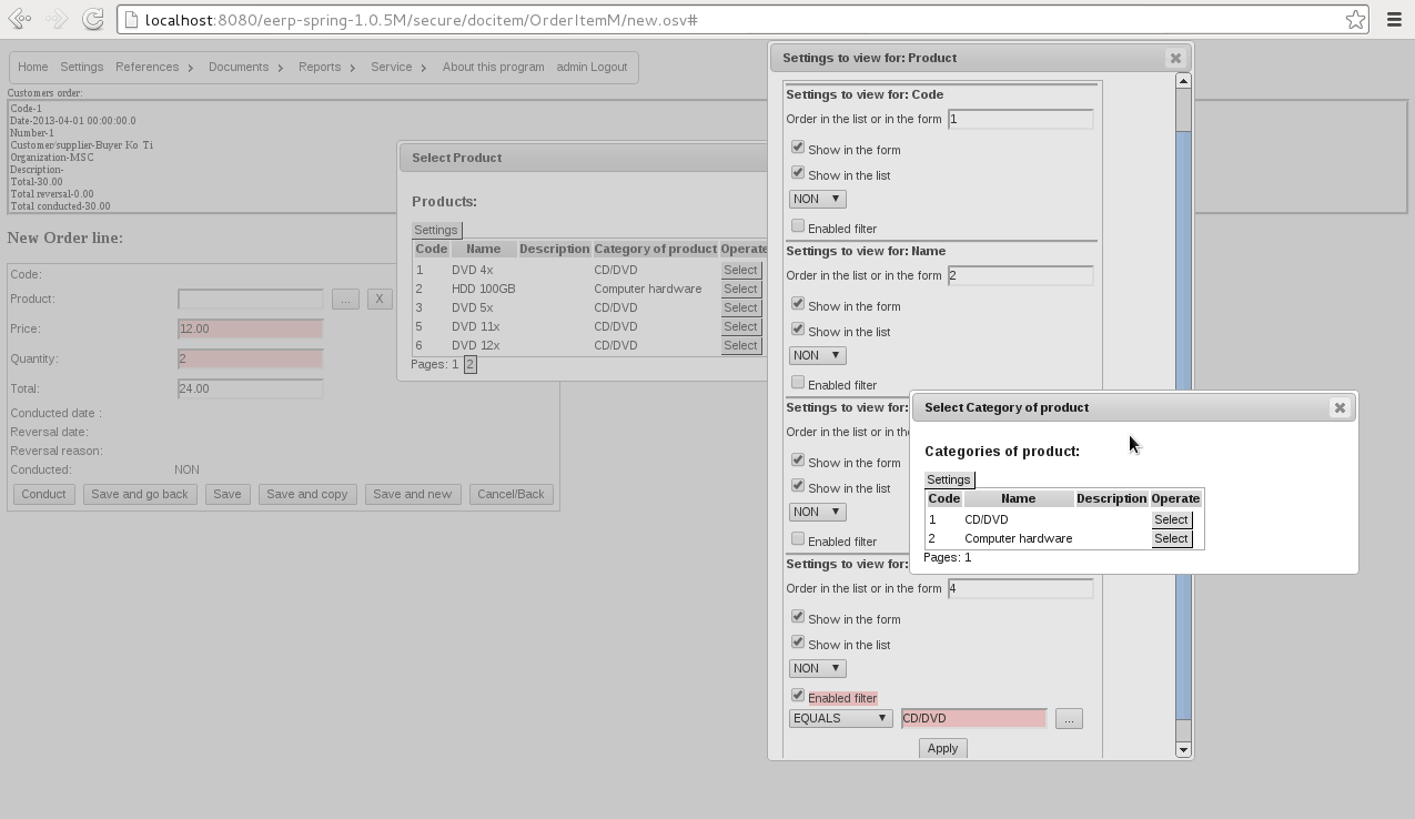 Download web tool or web app Experimental ERP