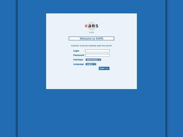 Download web tool or web app eXtended Account Management System XAMS