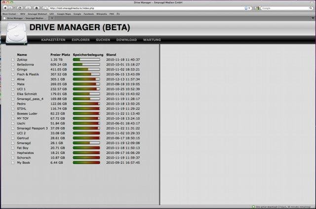 Download web tool or web app External Drive Index Manager