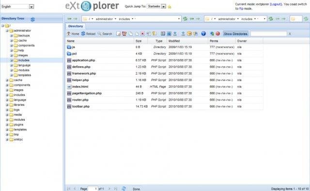 Download web tool or web app eXtplorer File Manager