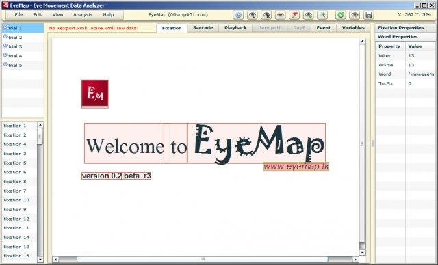 Download web tool or web app EyeMap - Eye Movement Data Analyzer