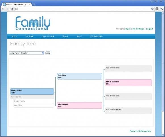 Download web tool or web app Family Connections