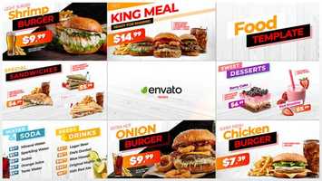 Free download Fast Food  Restaurant Promotion | After Effects Project Files - Videohive template video and edit with RedcoolMedia movie maker MovieStudio video editor online and AudioStudio audio editor onlin