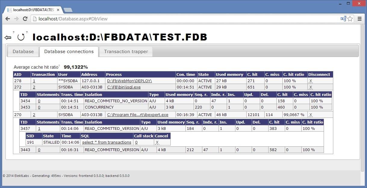 Download web tool or web app FbDbMon