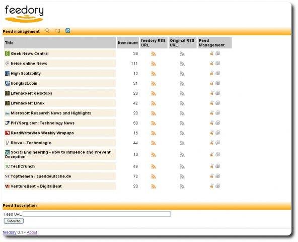 Download web tool or web app feedory