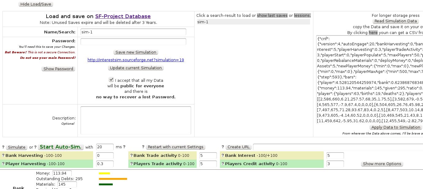 Download web tool or web app Financial System Simulator