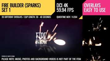 Free download Fire Builder (Sparks 4K Set 1) video and edit with RedcoolMedia movie maker MovieStudio video editor online and AudioStudio audio editor onlin