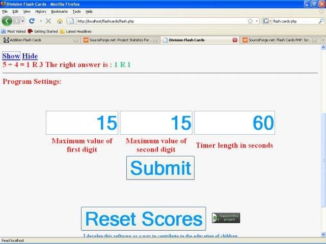 Download web tool or web app Flash Cards PHP