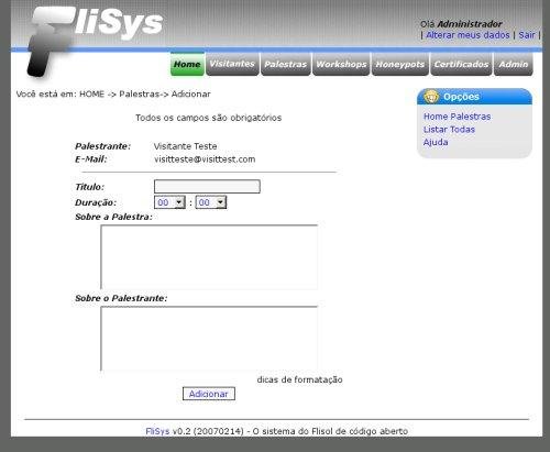 Download web tool or web app Flisys - The Flisol Open Source System